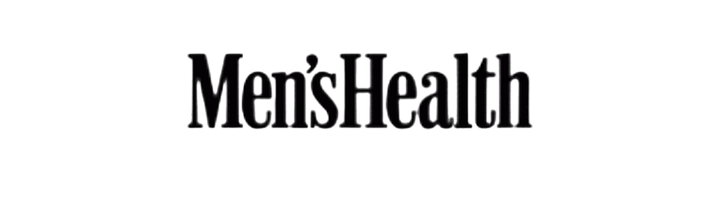 The Men's Health logo in black serif type on a plain white background.
