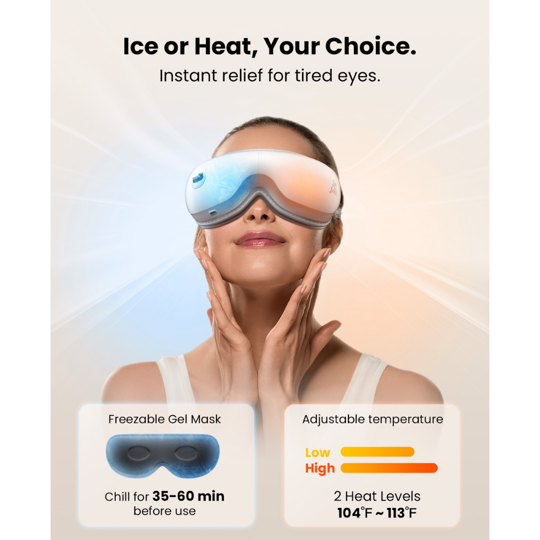Bob and Brad Zero Pro Eye Massager Ultra-Quiet with Heating and Cooling