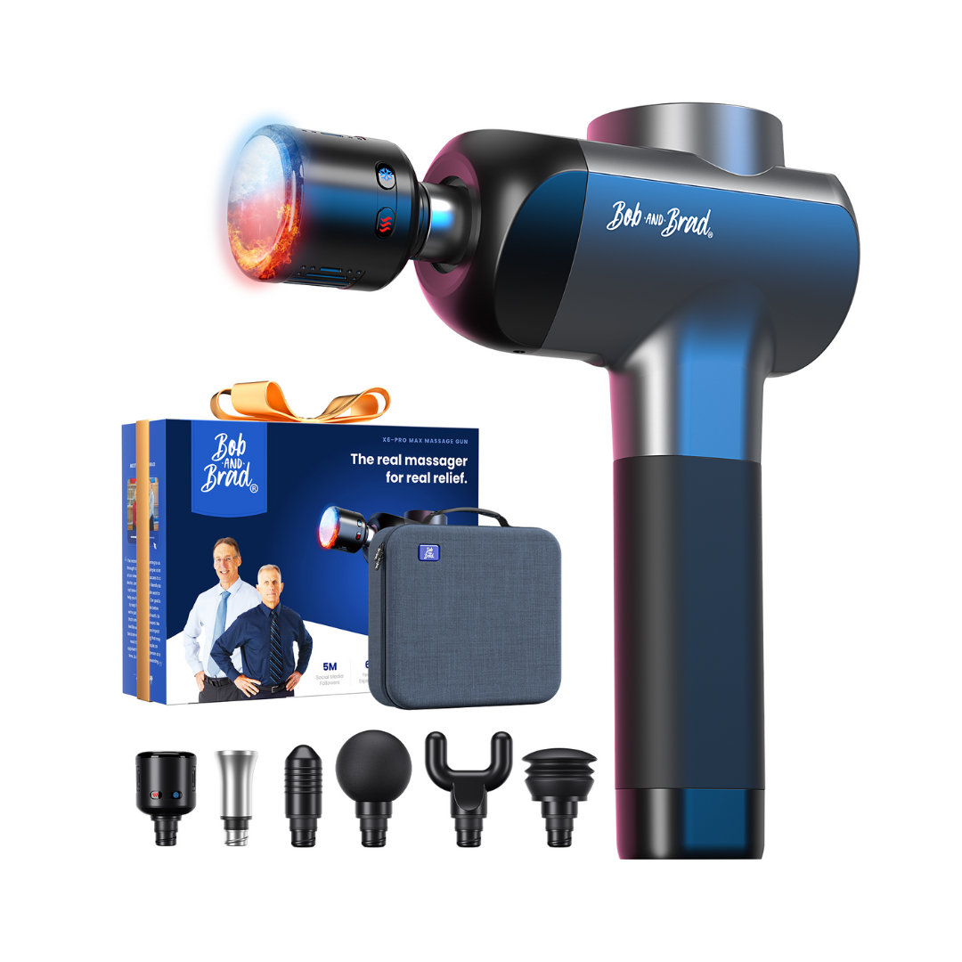 Bob and Brad X6 Pro Max Massage Gun with Heat-Cold and Metal Head Therapy