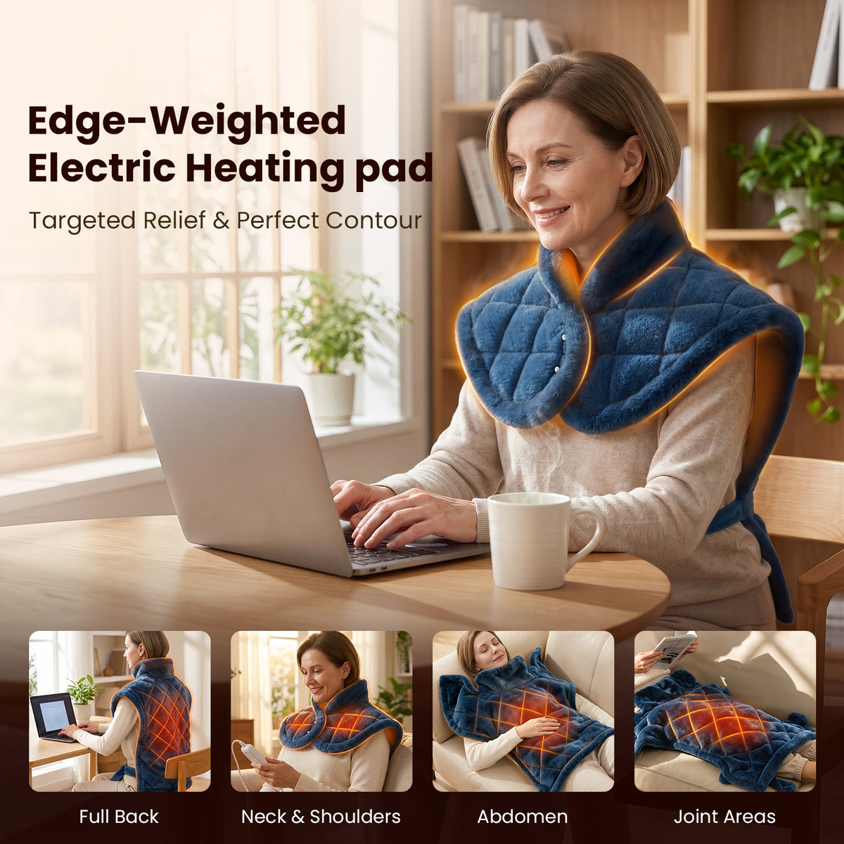 Bob and Brad Heating Pad with Weighted Edge