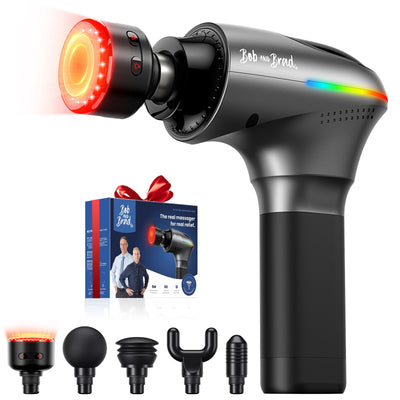 Bob and Brad A2 Ultra Massage Gun with Infrared and Red LED Light Therapy