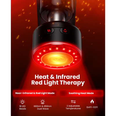Bob and Brad D5 Ultra Massage Gun with Infrared and Red LED Light Therapy