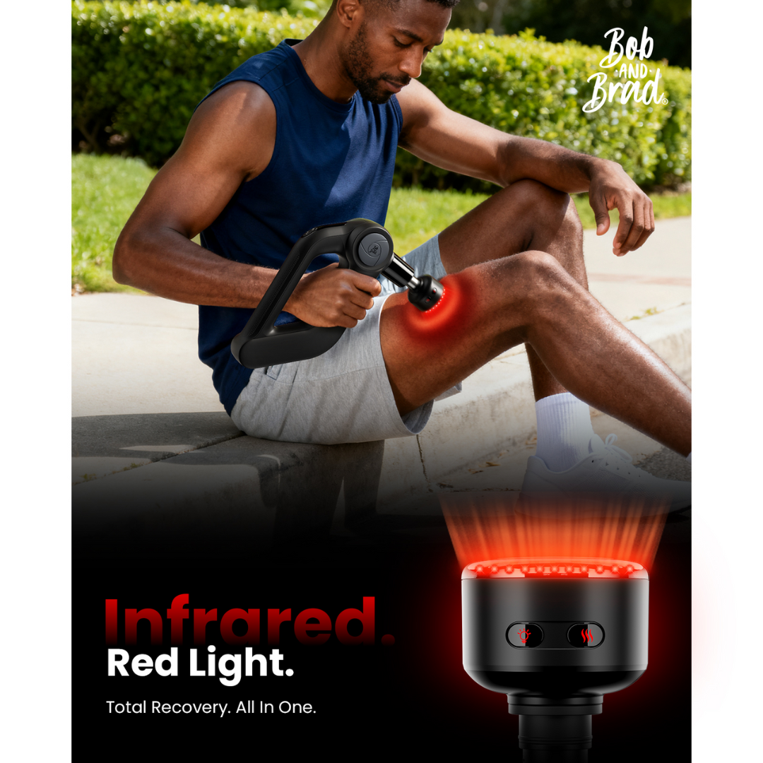 Bob and Brad D5 Ultra Massage Gun with Infrared and Red LED Light Therapy