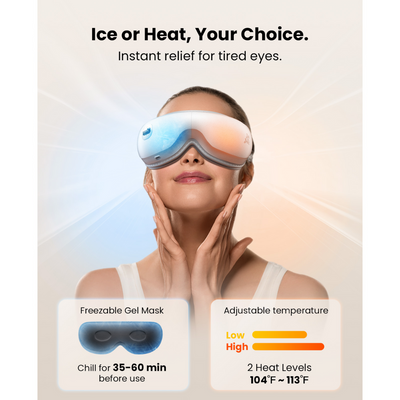 Bob and Brad Zero Pro Eye Massager Ultra-Quiet with Heating and Cooling