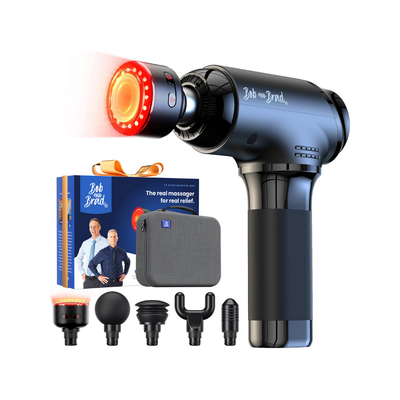 Bob and Brad T2 Ultra Massage Gun with Infrared and Red LED Light Therapy