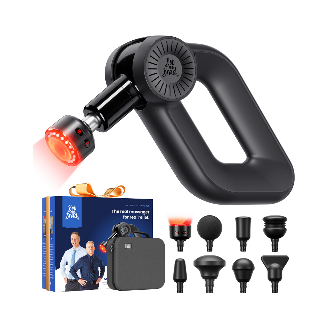 Bob and Brad D6 Ultra Massage Gun with Infrared and Red LED Light Therapy