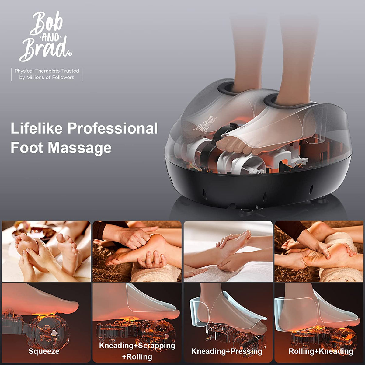 Bob and Brad Foot Massager with Heat